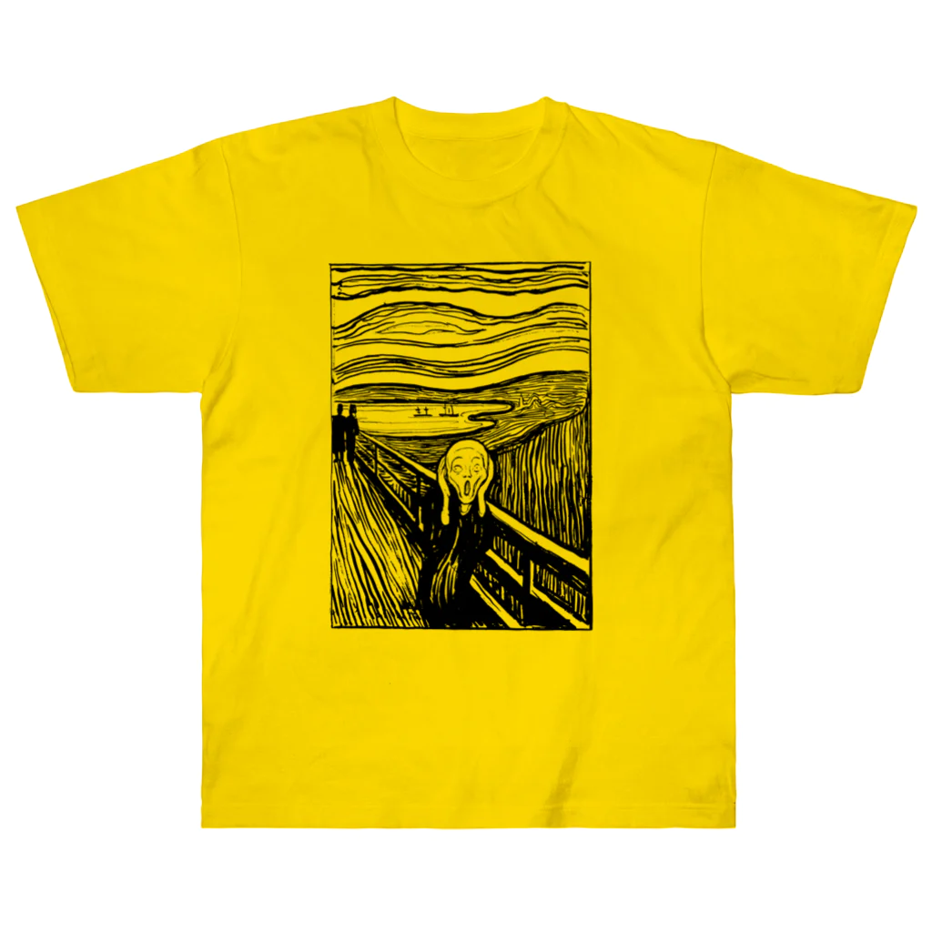 MUGEN ARTのムンク　叫び　Munch / The Scream リトグラフ　 ヘビーウェイトTシャツ