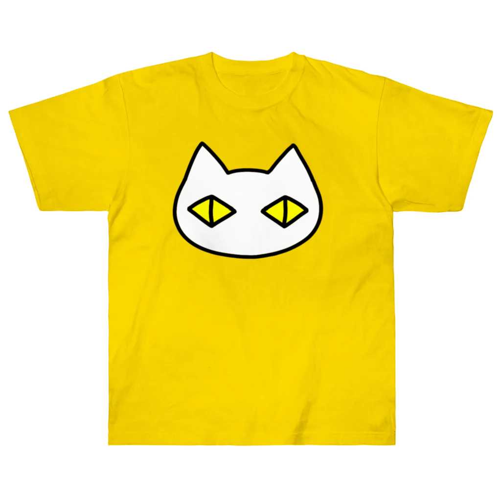 F2 Cat Design Shopの黒猫ボディーガード まもられているほう 002 Heavyweight T-Shirt