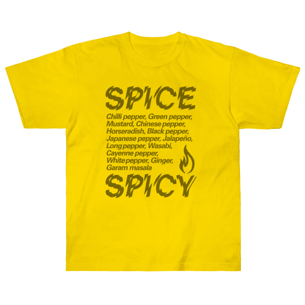 LONESOME TYPE ススのSPICE SPICY（Diagonal） Heavyweight T-Shirt