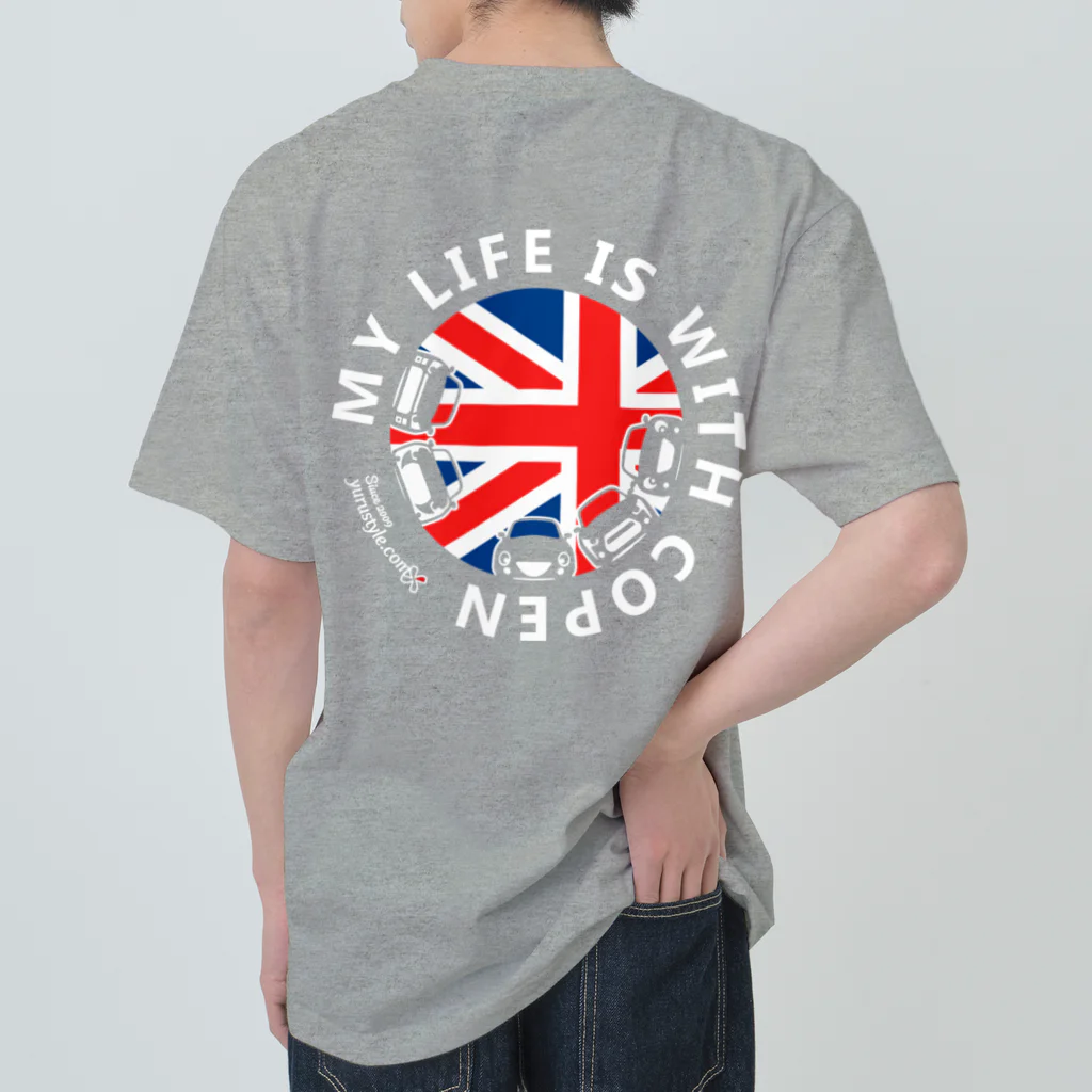 ユルスタ＠SUZURIのMY LIFE IS WITH COPEN-02｜ユルスタ Heavyweight T-Shirt
