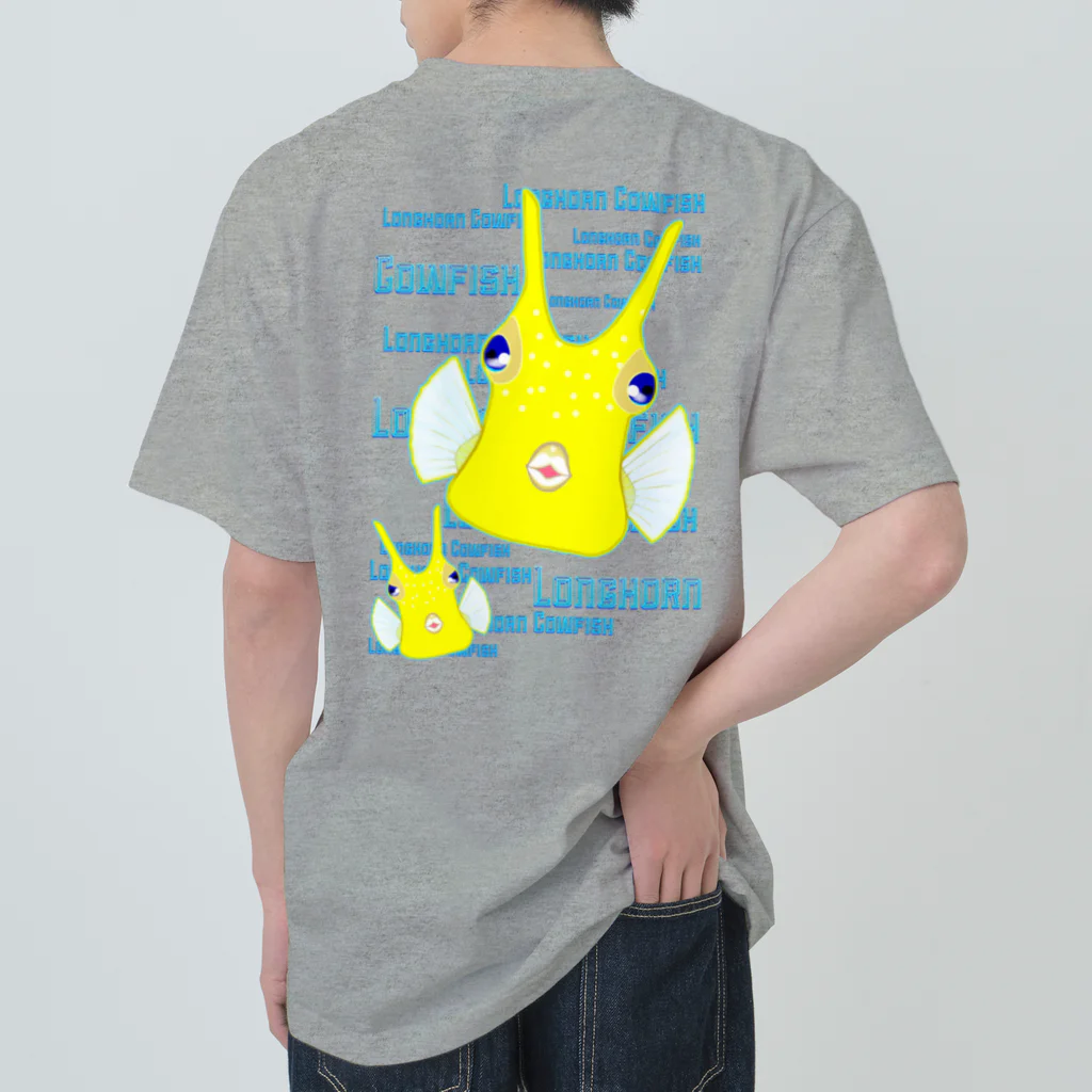 LalaHangeulのLonghorn Cowfish(コンゴウフグ)　バックプリント Heavyweight T-Shirt