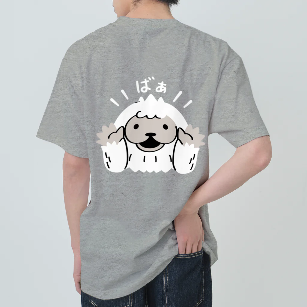 イラスト MONYAAT の両面プリント！遊べるTシャツ!YETI is yeah*いないいないばぁ ヘビーウェイトTシャツ