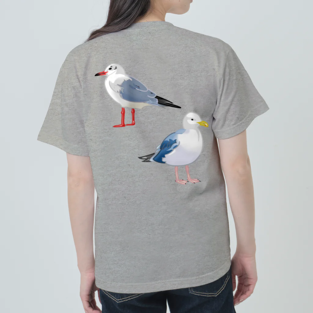 やちよ｜リアル鳥イラストのカモメじゃないよ Heavyweight T-Shirt