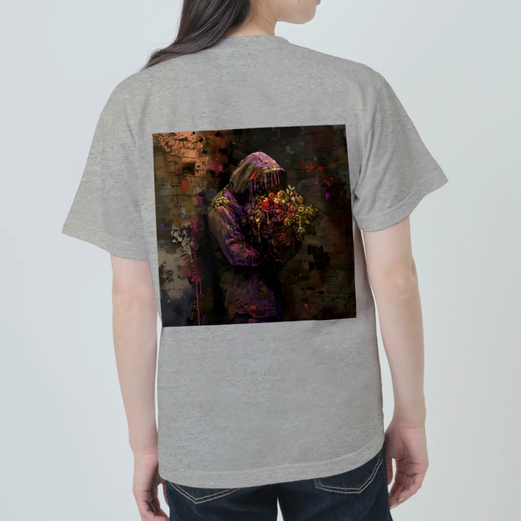 artisan_alchemy_collectiveのEmbracing the Withered Bouquet ヘビーウェイトTシャツ