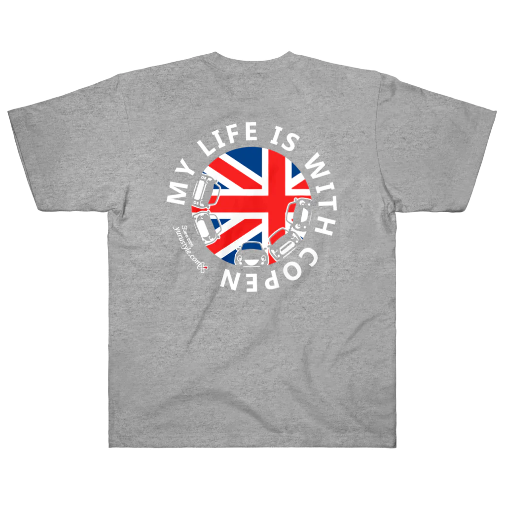 ユルスタ＠SUZURIのMY LIFE IS WITH COPEN-02｜ユルスタ Heavyweight T-Shirt