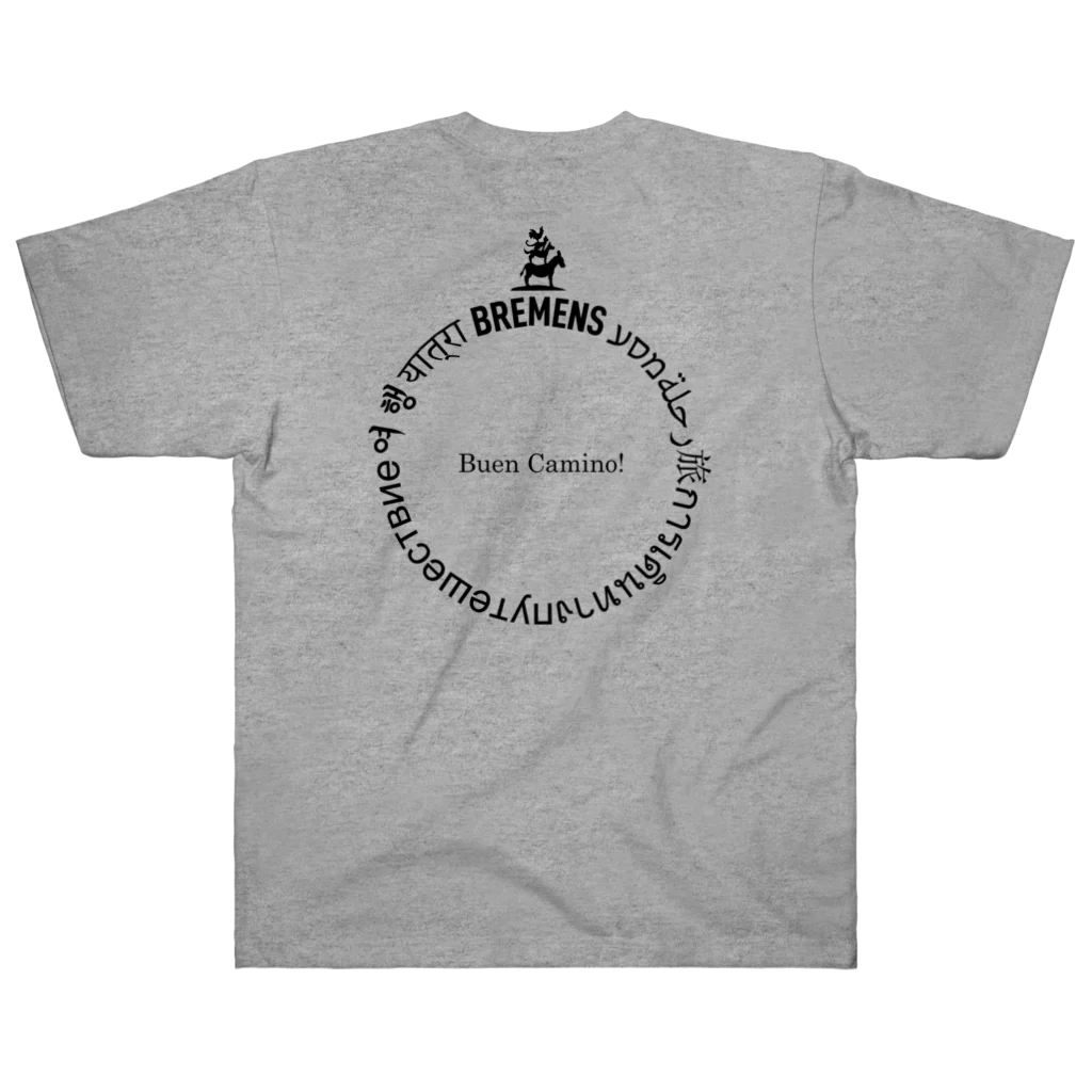 BREMENS - 旅と暮らしの雑貨店の世界の言葉【旅】Black Heavyweight T-Shirt
