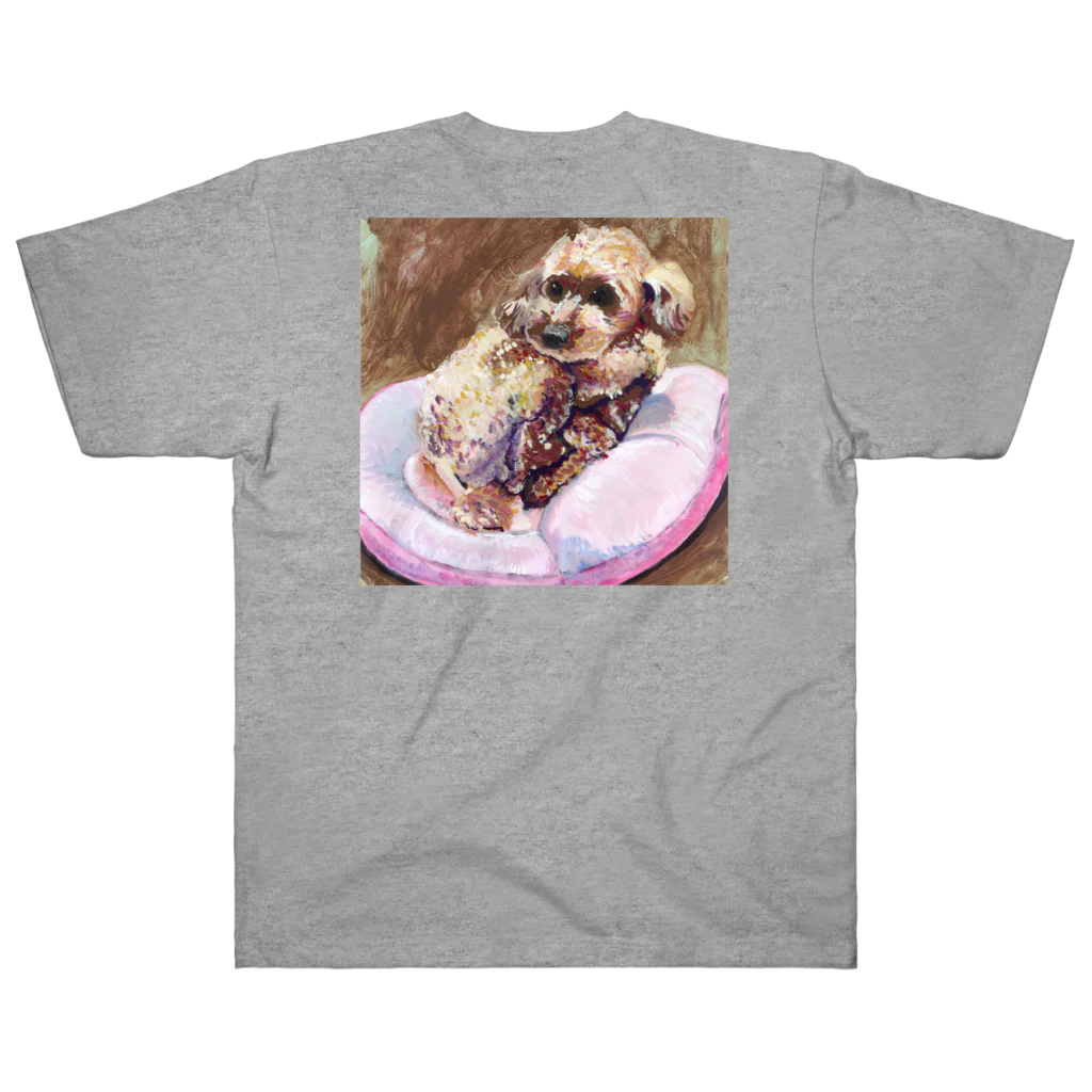 Yuhki | おばけのゆうき 公式オンラインショップのトイプードルのぷー(クラシック) ヘビーウェイトTシャツ