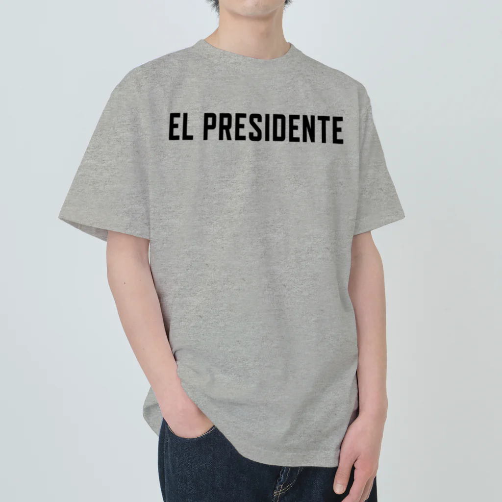 カリプソメディア【公式】ショップ  Kalypso Media JapanのEL PRESIDENTE【黒文字】 Tropico6 ヘビーウェイトTシャツ