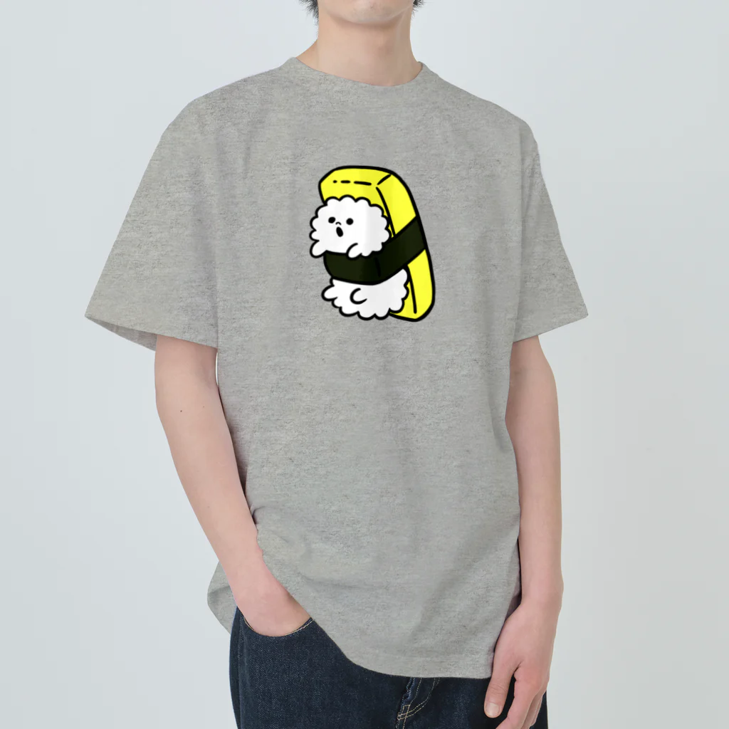 ハナブサエイのお寿司くんのタマゴちゃん Heavyweight T-Shirt