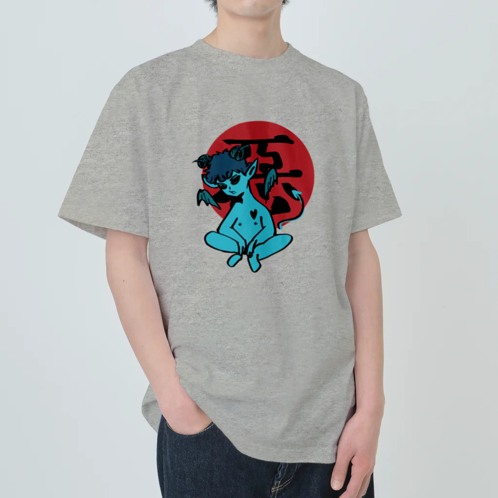 JINPIN (仁品)の悪の子しょぼーん Heavyweight T-Shirt