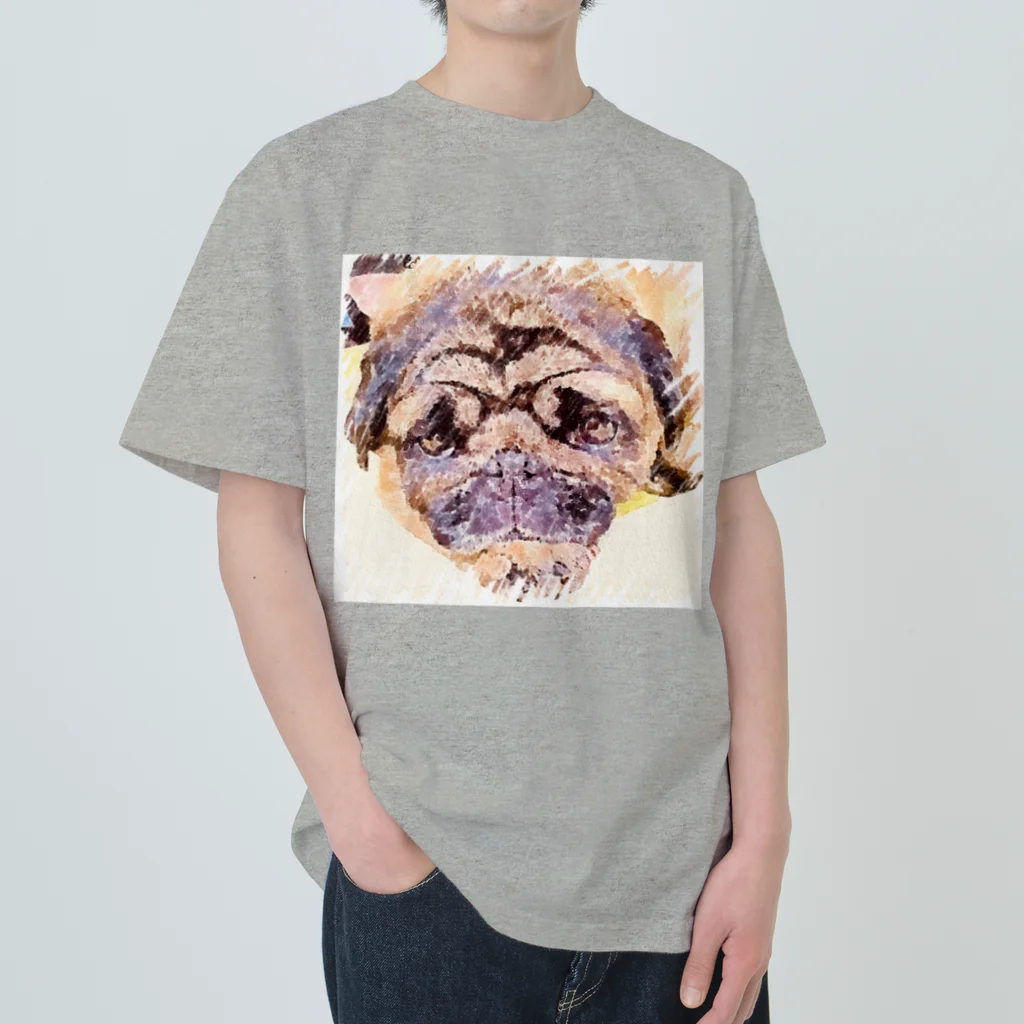 KenHana ハウスのパグ犬　花ちゃん Heavyweight T-Shirt