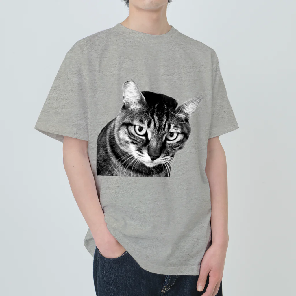 OnePlusDog のCat  “boss” Heavyweight T-Shirt