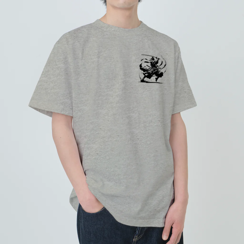 Sunlit HorizonのA lonely SAMURAI Heavyweight T-Shirt