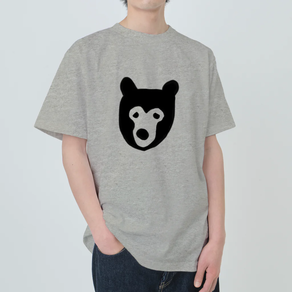 ◆くまっち◆ クマったなぁ Heavyweight T-Shirt by 小鳥と映画館