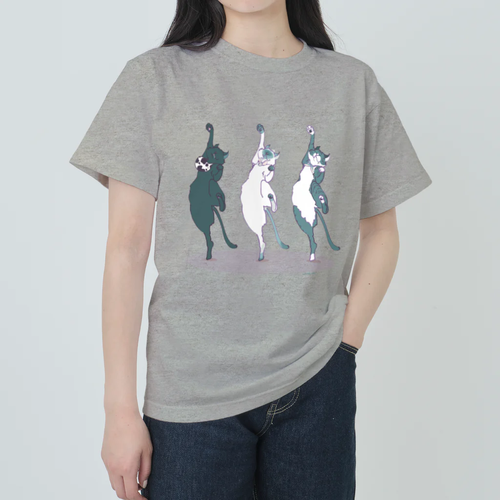 向日葵のCAT！ ヘビーウェイトTシャツ