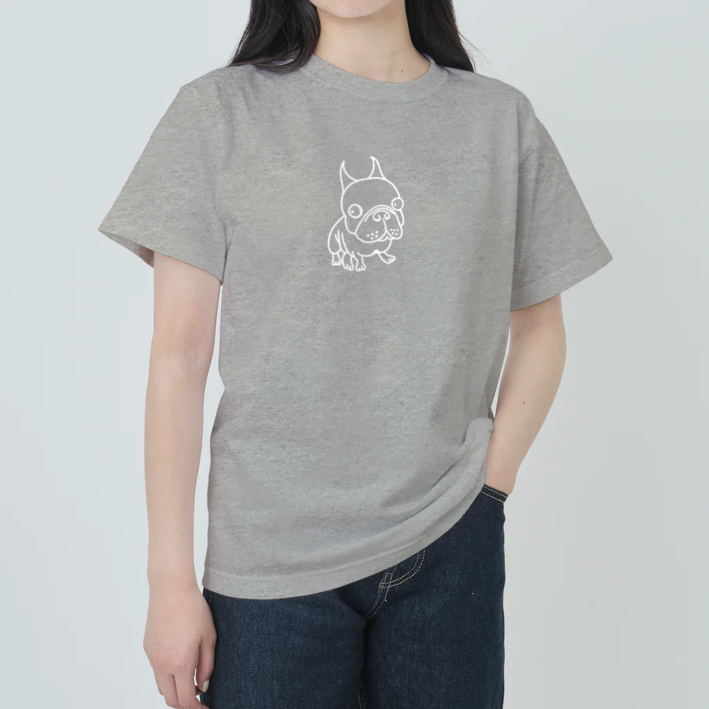 Tuyu-roomのコタ犬(白) ヘビーウェイトTシャツ