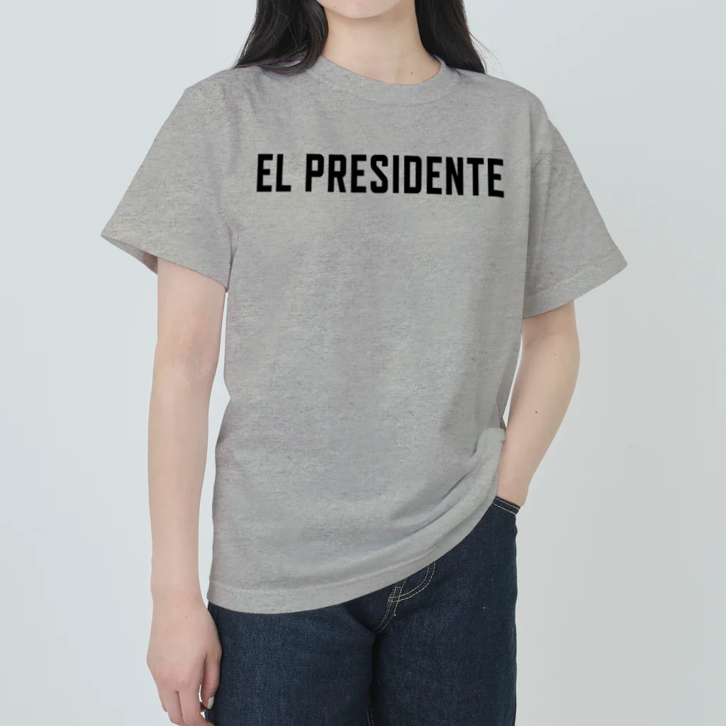 カリプソメディア【公式】ショップ  Kalypso Media JapanのEL PRESIDENTE【黒文字】 Tropico6 ヘビーウェイトTシャツ