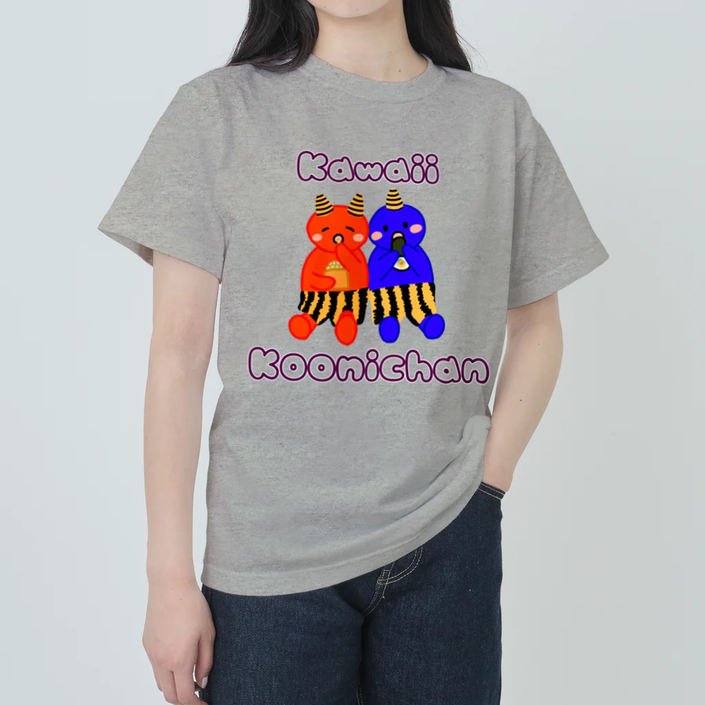 Lily bird（リリーバード）の仲良し小鬼ちゃん ロゴ入り① ヘビーウェイトTシャツ