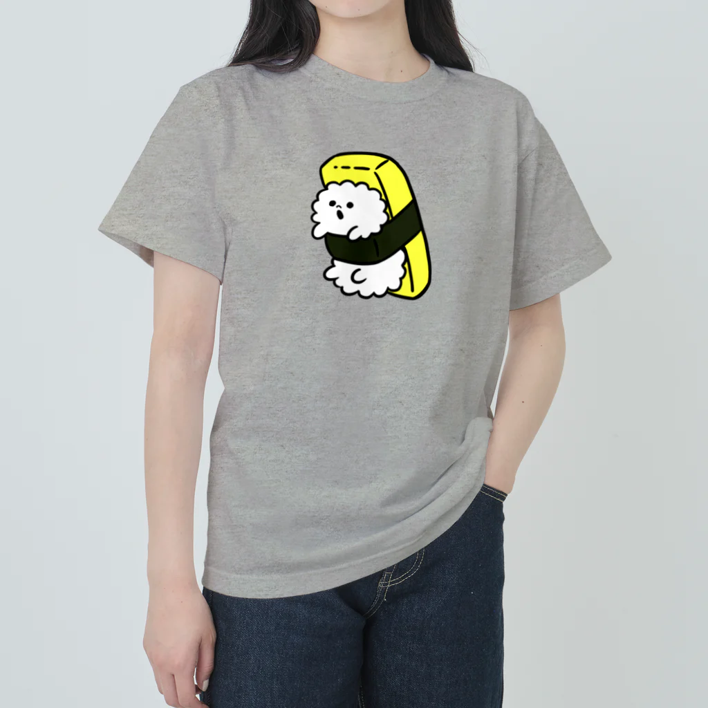 ハナブサエイのお寿司くんのタマゴちゃん Heavyweight T-Shirt