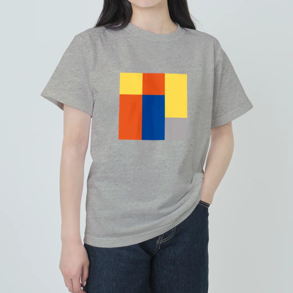 3×3 のドット絵の牛丼と味噌汁 - 3×3 のドット絵 ヘビーウェイトTシャツ