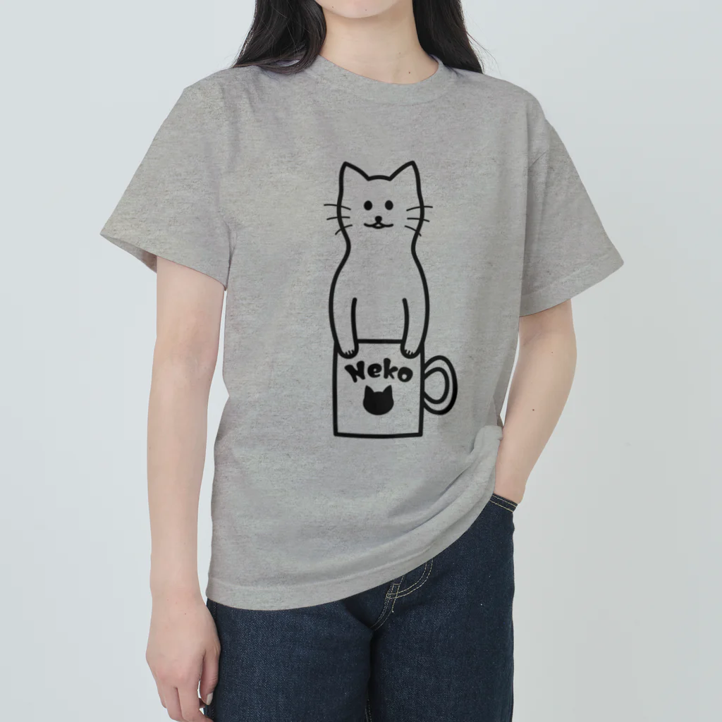 TGTの【猫コップ】 Heavyweight T-Shirt