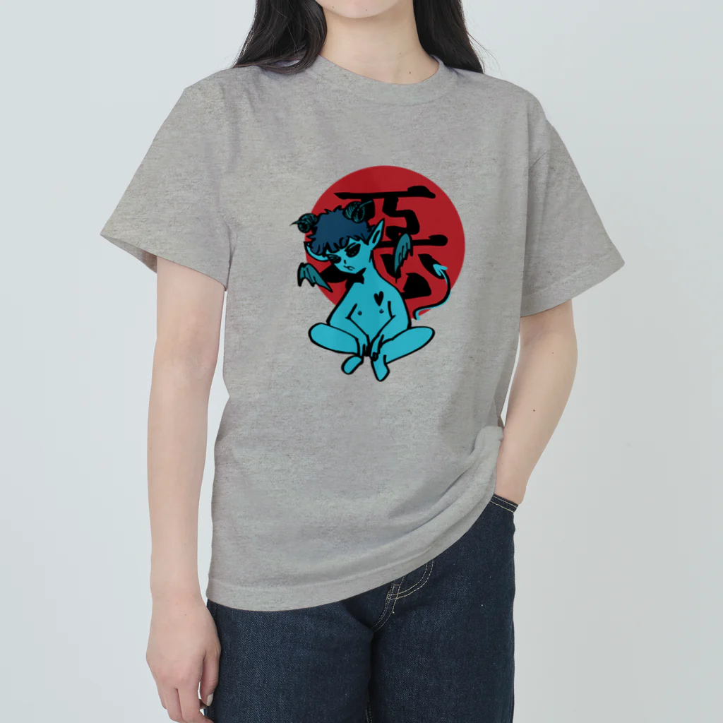 JINPIN (仁品)の悪の子しょぼーん Heavyweight T-Shirt