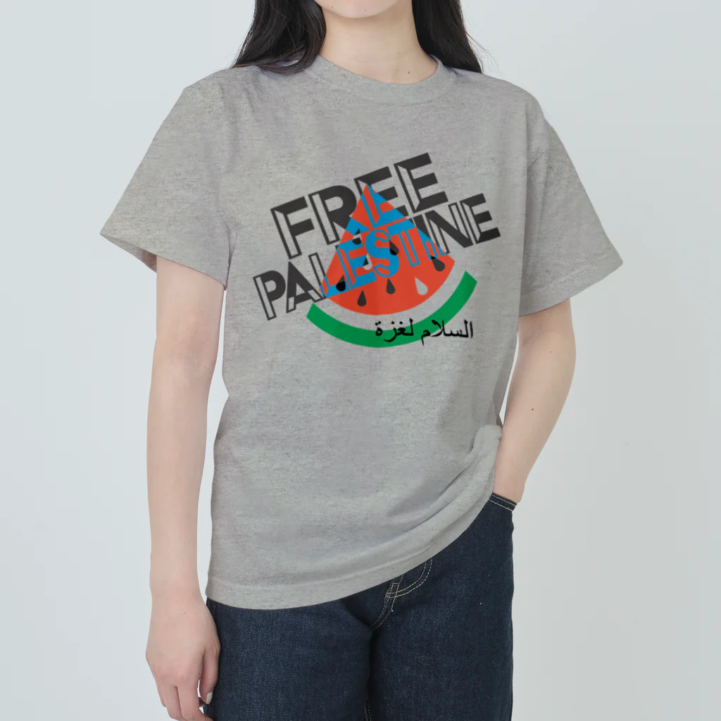 otemochanのFREE PALESTINE ヘビーウェイトTシャツ