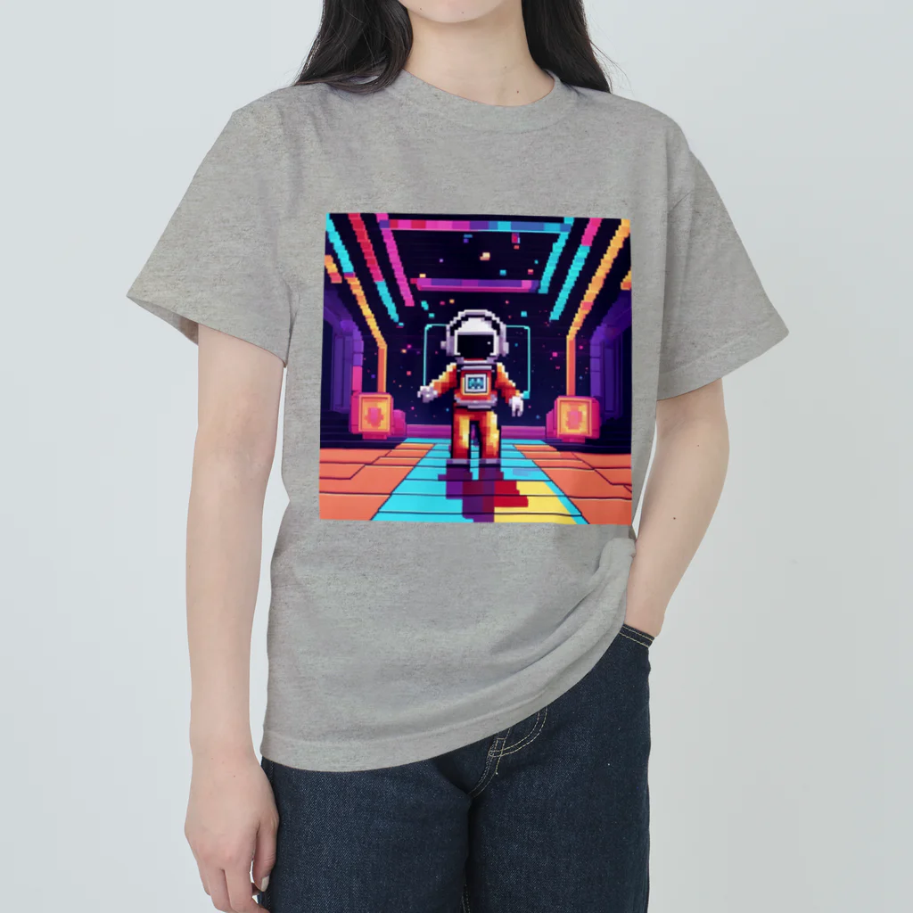 jsaofsjofaakoの宇宙船の中のダンスフロア Heavyweight T-Shirt