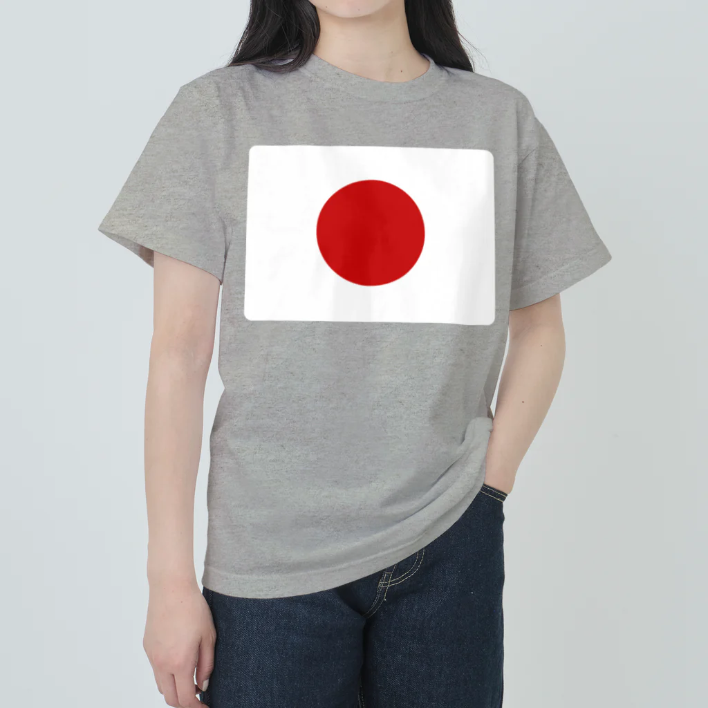 お絵かき屋さんの日本の国旗 Heavyweight T-Shirt