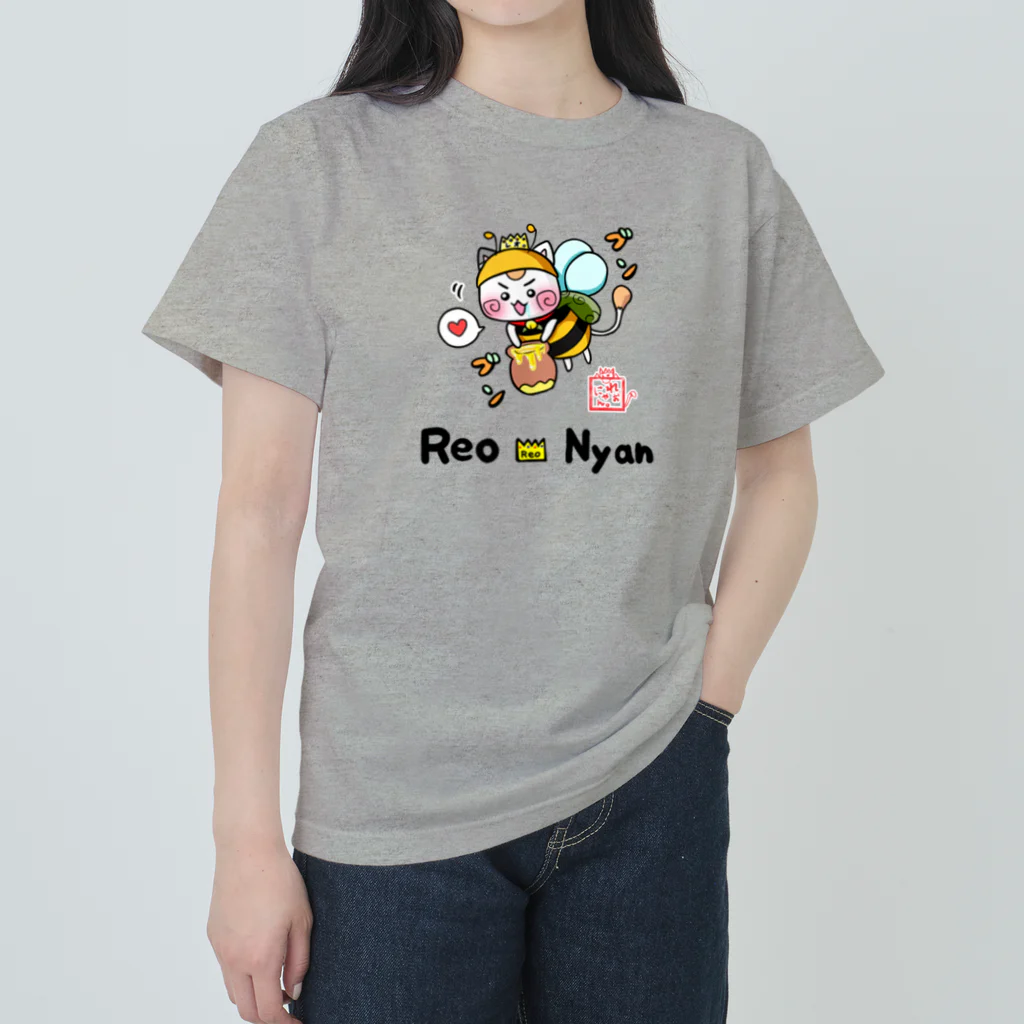 旅猫王子れぉにゃん👑😼公式(レイラ・ゆーし。)のみつばち☆旅猫王子れぉにゃん Heavyweight T-Shirt
