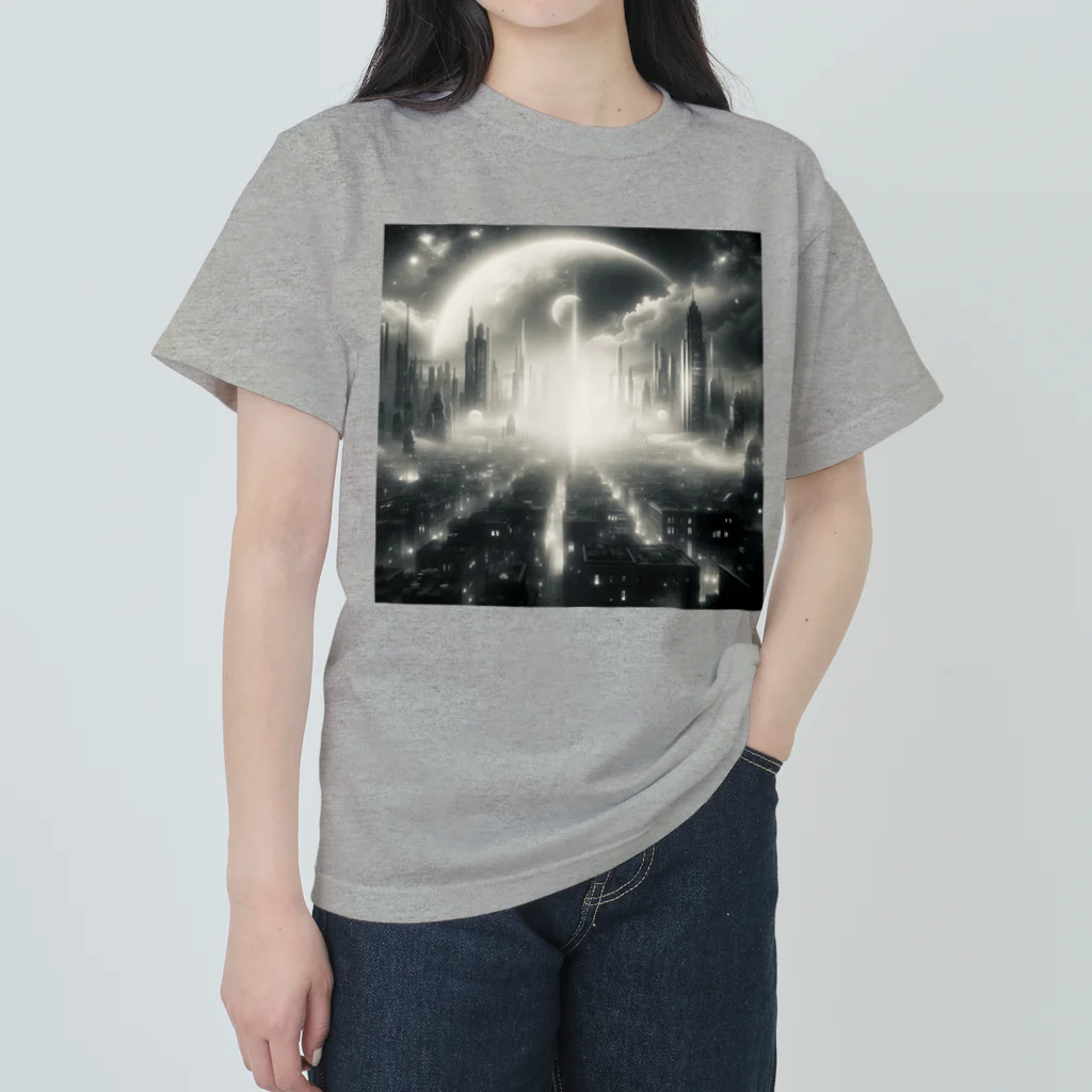 gates_of_heavenの近未来都市 ヘビーウェイトTシャツ