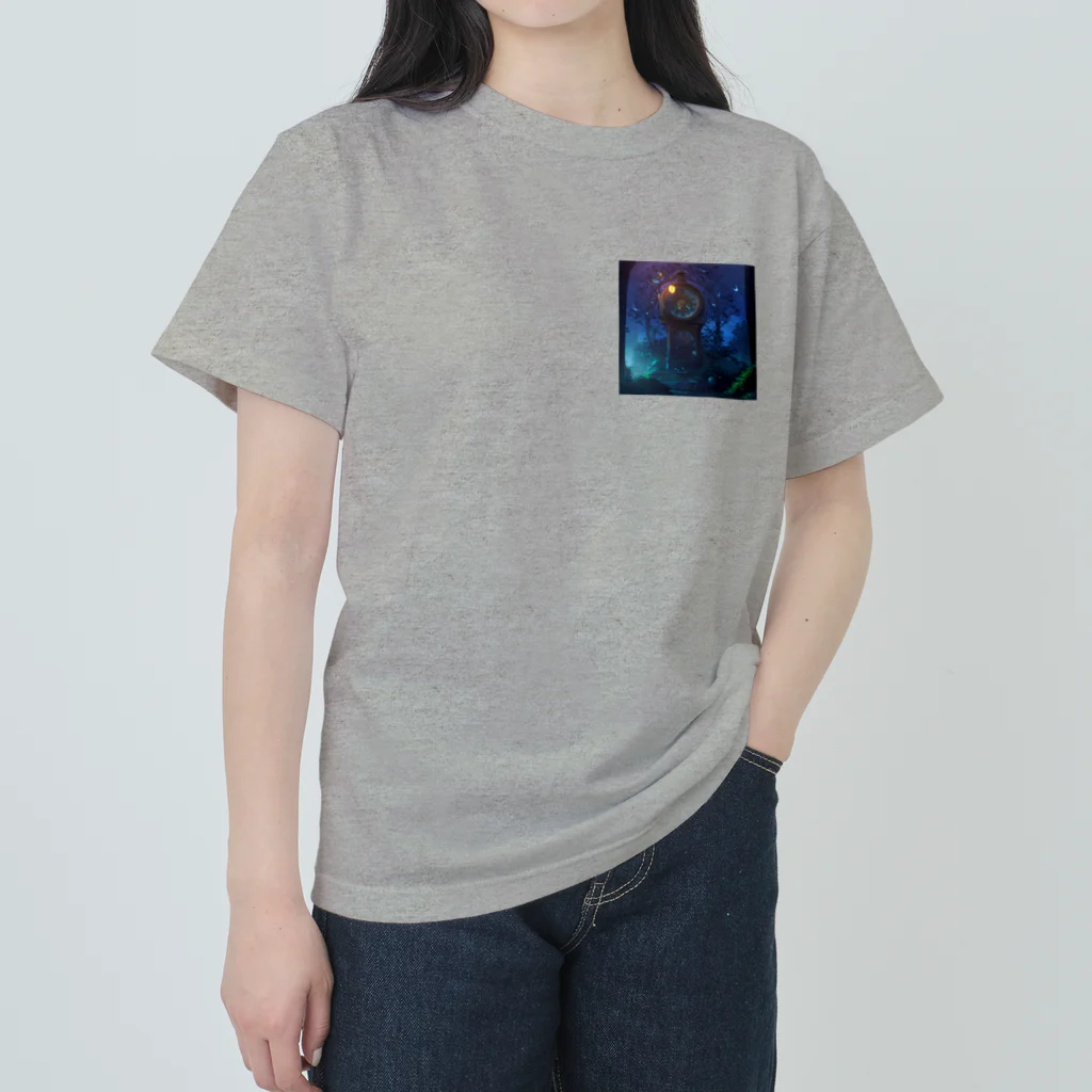 million-mindの夢幻的な時計塔 ヘビーウェイトTシャツ