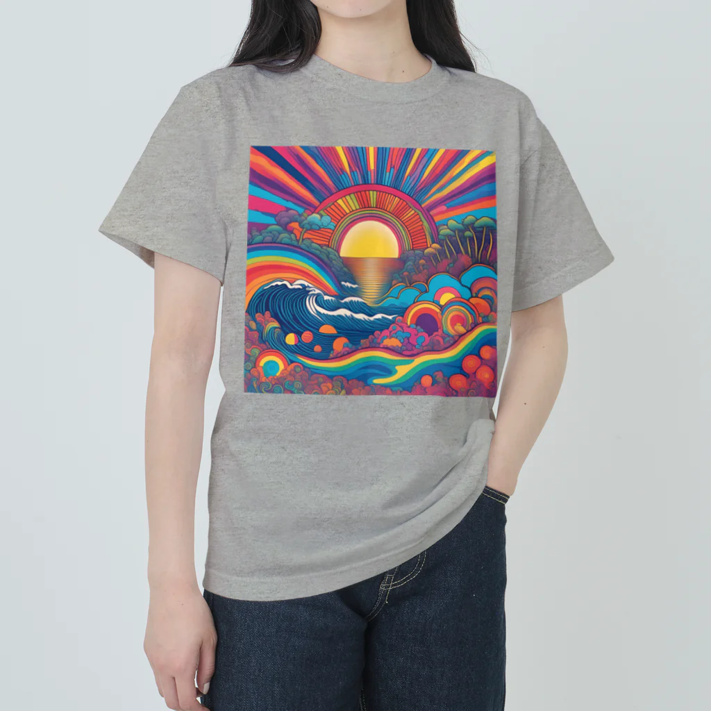 poniponiのアートポップな夏 ヘビーウェイトTシャツ