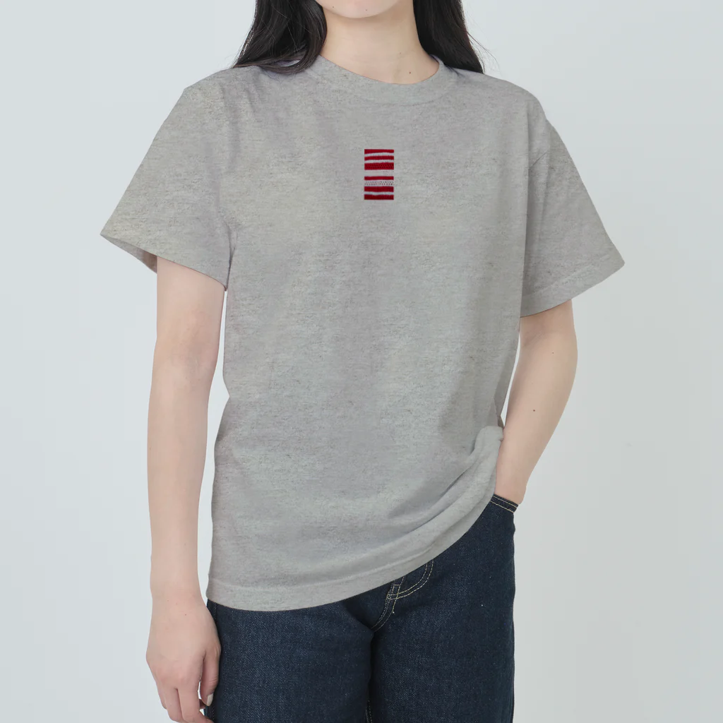 CO-ZOOの赤いヨコシマ Heavyweight T-Shirt