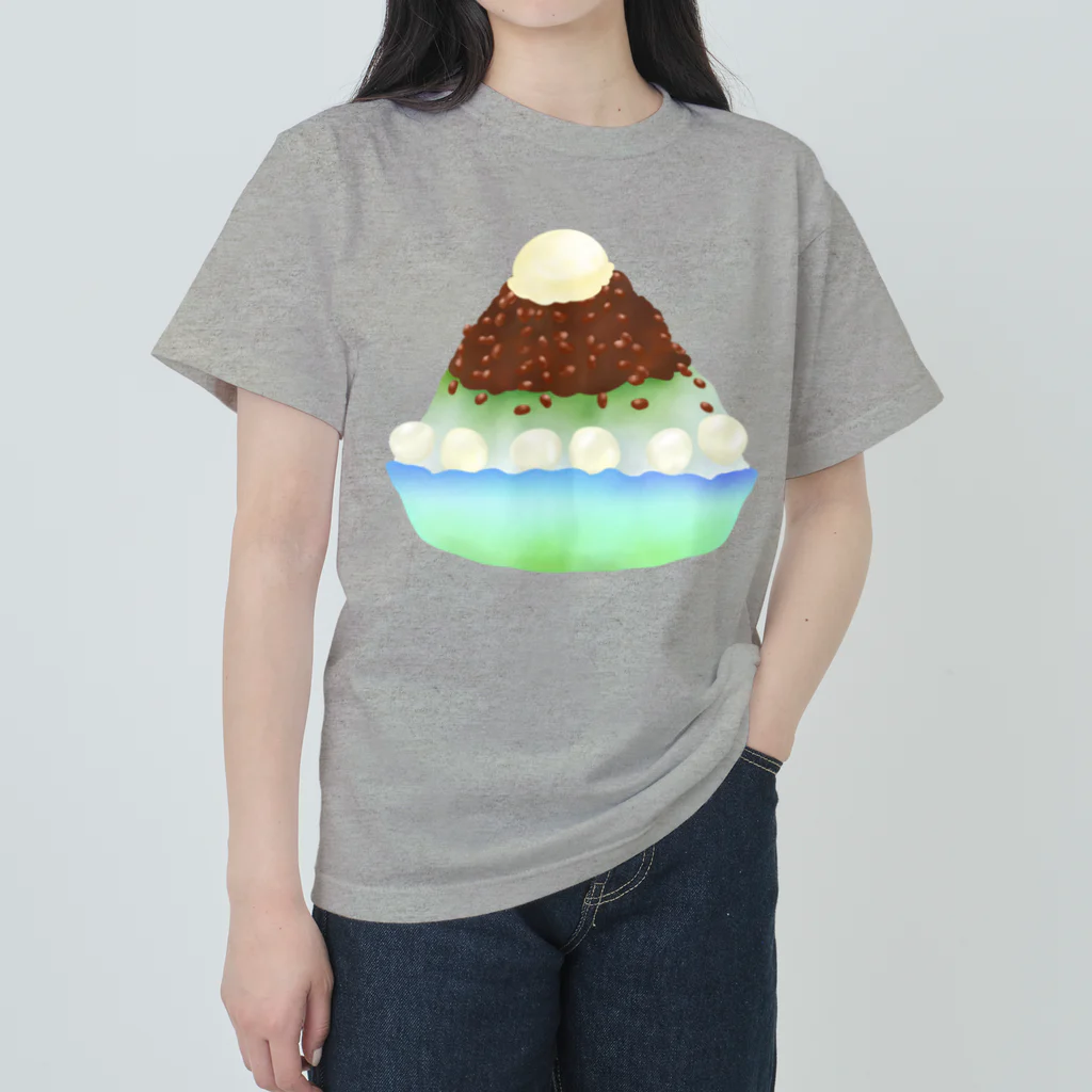 Lily bird（リリーバード）の抹茶小豆かき氷 ヘビーウェイトTシャツ