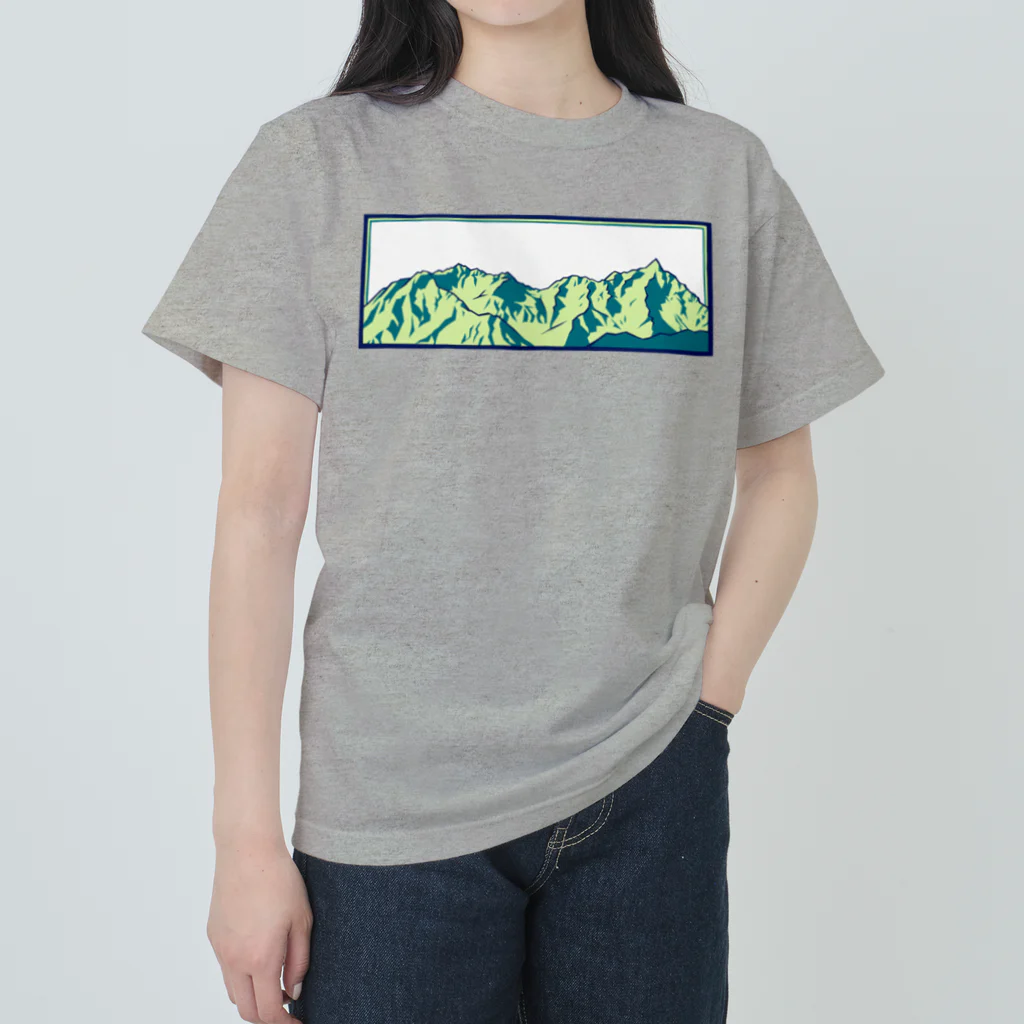 まつのき商店の槍穂高連峰A ヘビーウェイトTシャツ