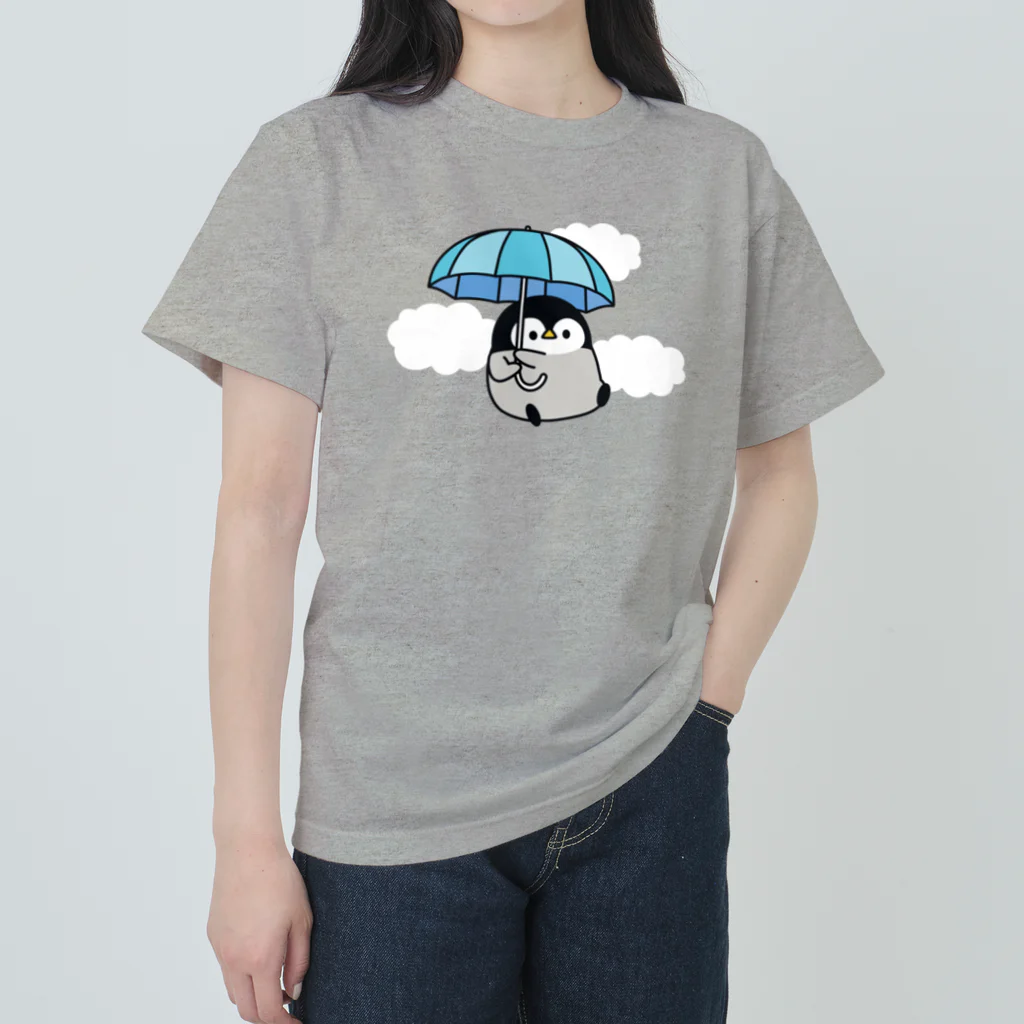 DECORの心くばりペンギン　雨の日ver. ヘビーウェイトTシャツ