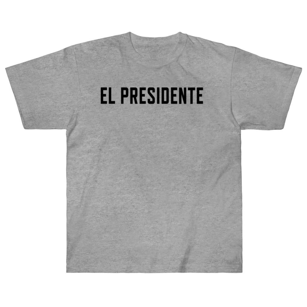 カリプソメディア【公式】ショップ  Kalypso Media JapanのEL PRESIDENTE【黒文字】 Tropico6 ヘビーウェイトTシャツ