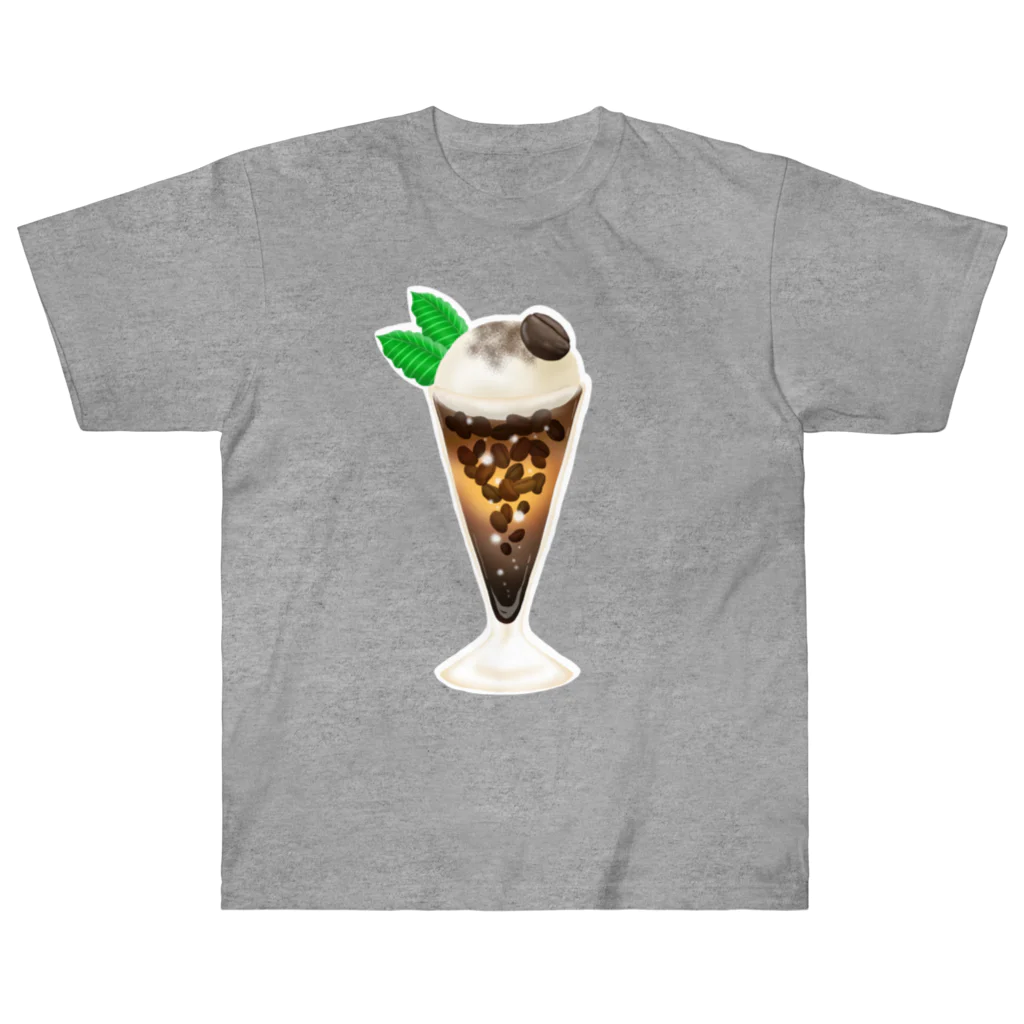 西瓜珈琲のコーヒー豆のコーヒーフロート Heavyweight T-Shirt