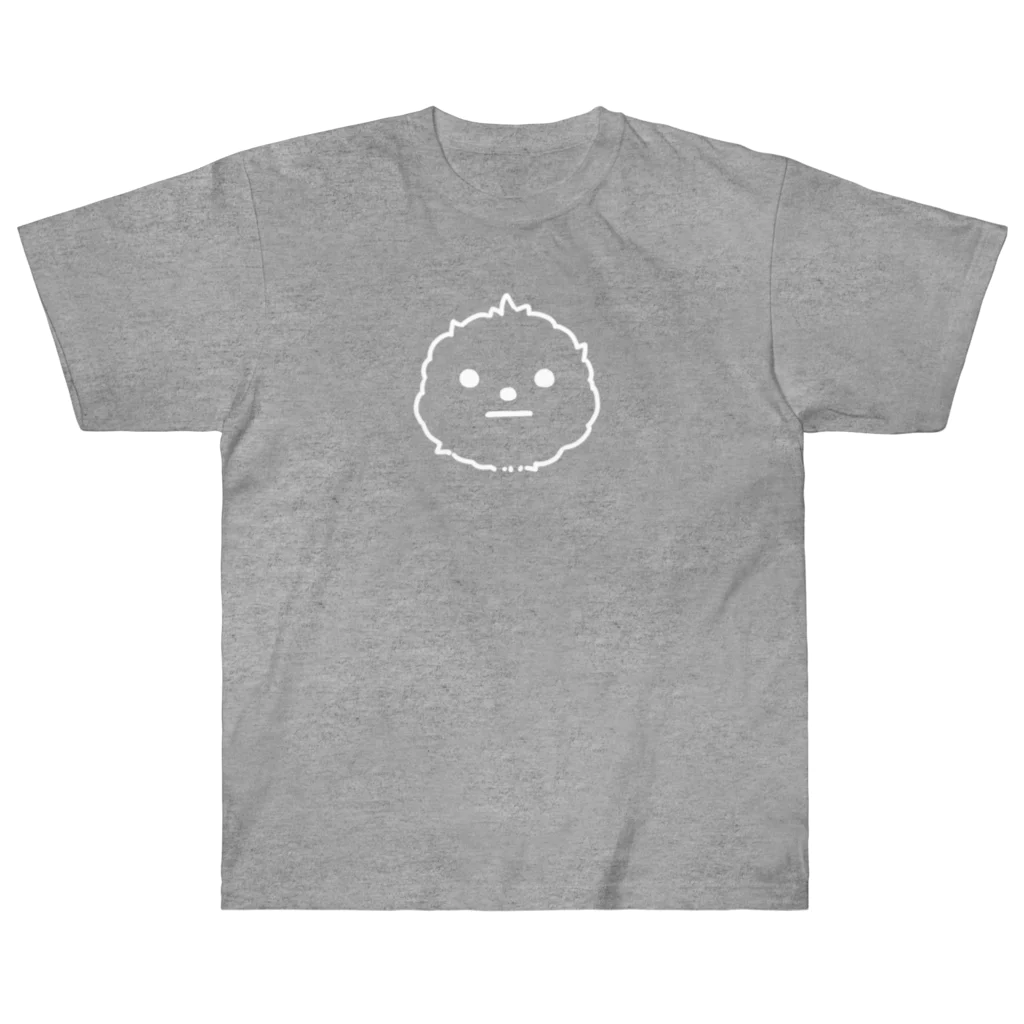 Mameyudoufuの【smol】真顔まめゆ 白抜き (Tシャツ) Heavyweight T-Shirt