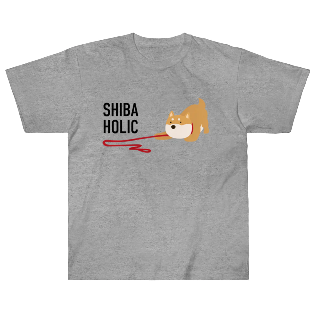 しばじるしデザインのSHIBA HOLIC（赤✕赤） ヘビーウェイトTシャツ