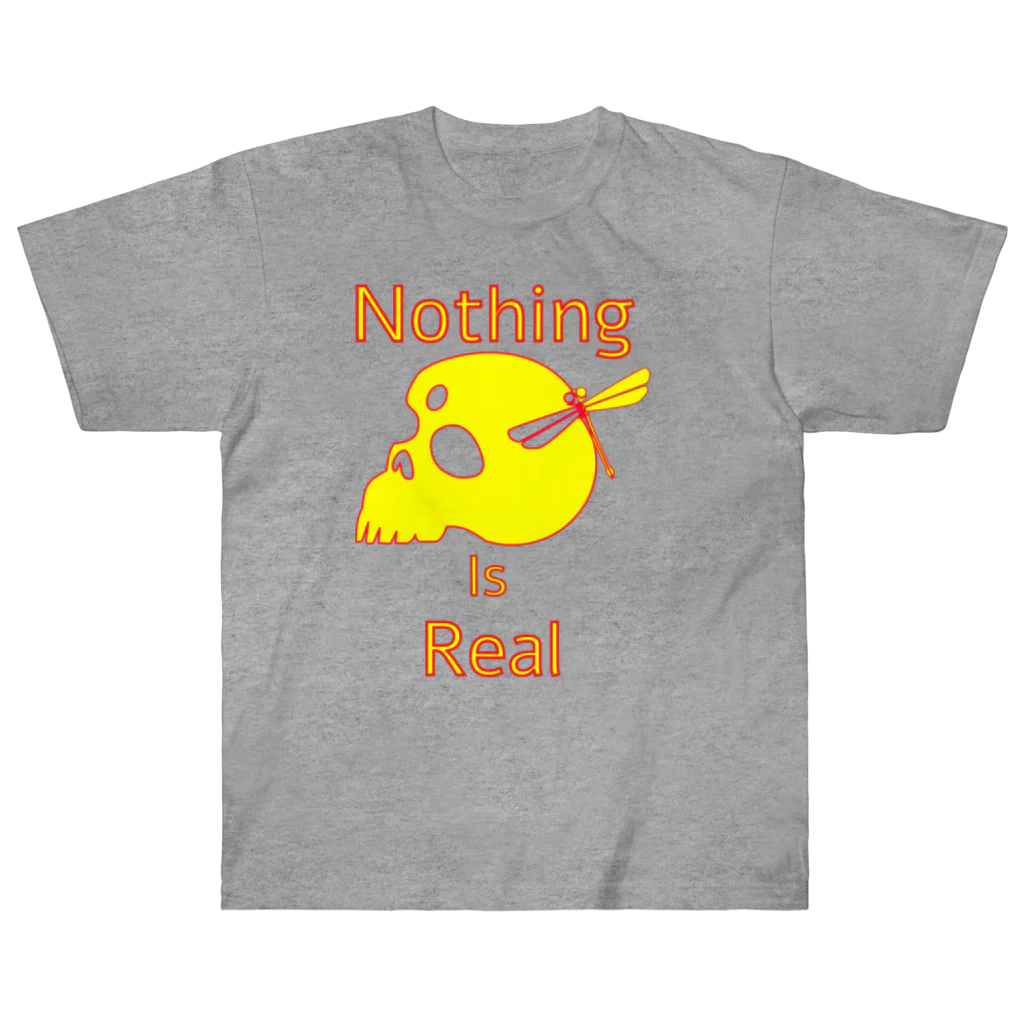 『NG （Niche・Gate）』ニッチゲート-- IN SUZURIのNothing Is Real.（黄色） ヘビーウェイトTシャツ