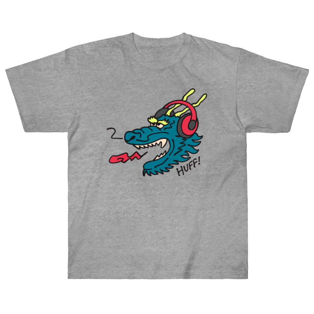 SANNO CREATIONSのヘッドホン・ドラゴン Heavyweight T-Shirt