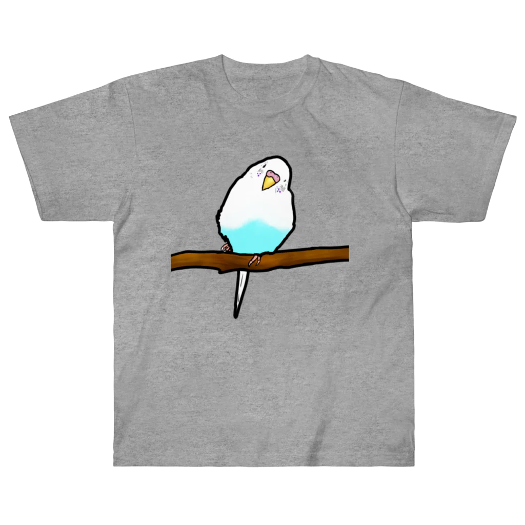 Lily bird（リリーバード）の眠たいインコ① ヘビーウェイトTシャツ