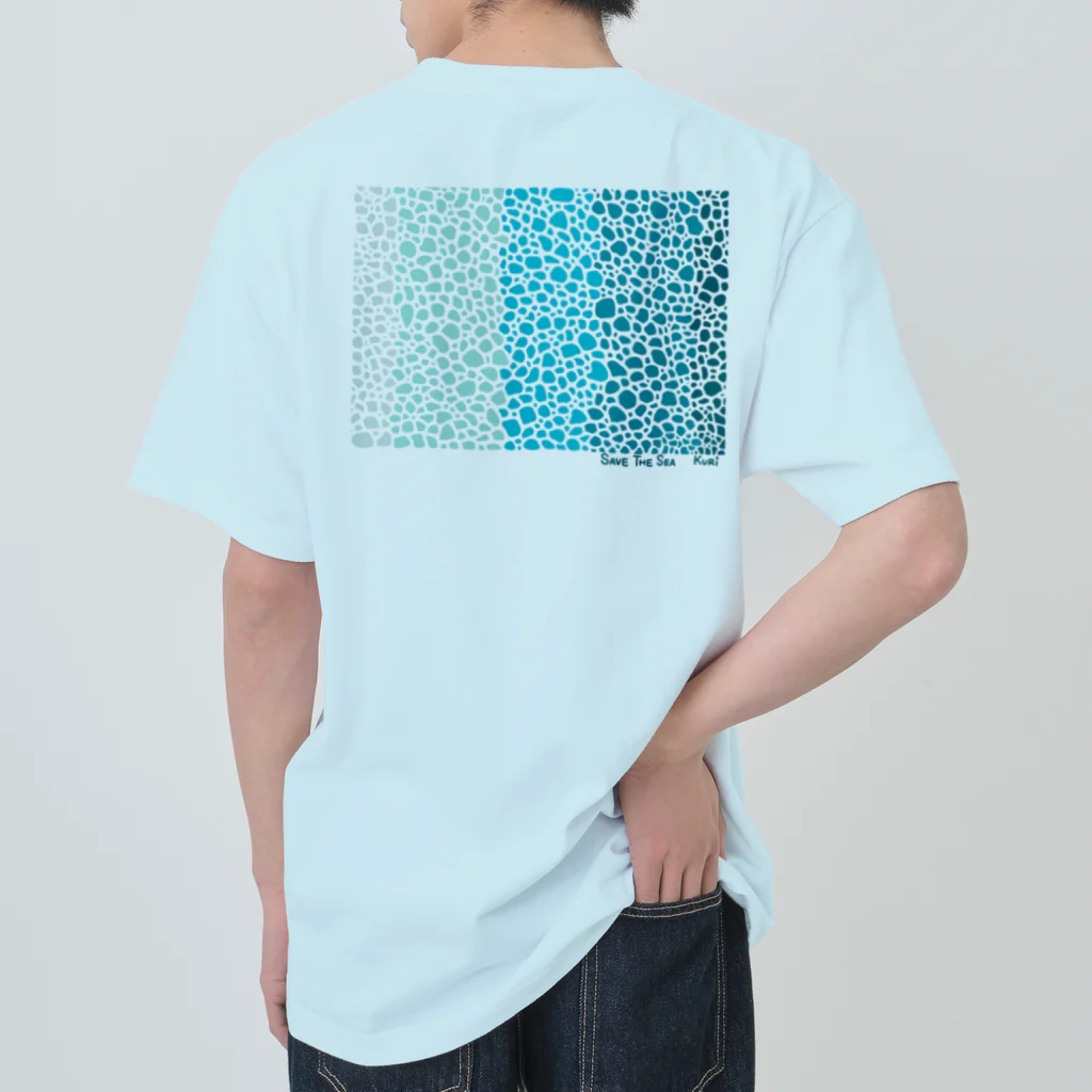 栗坊屋のSave The Sea Heavyweight T-Shirt