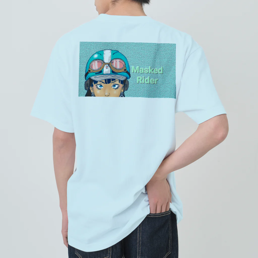 n06uk1のHero Appears on a super cub ヘビーウェイトTシャツ