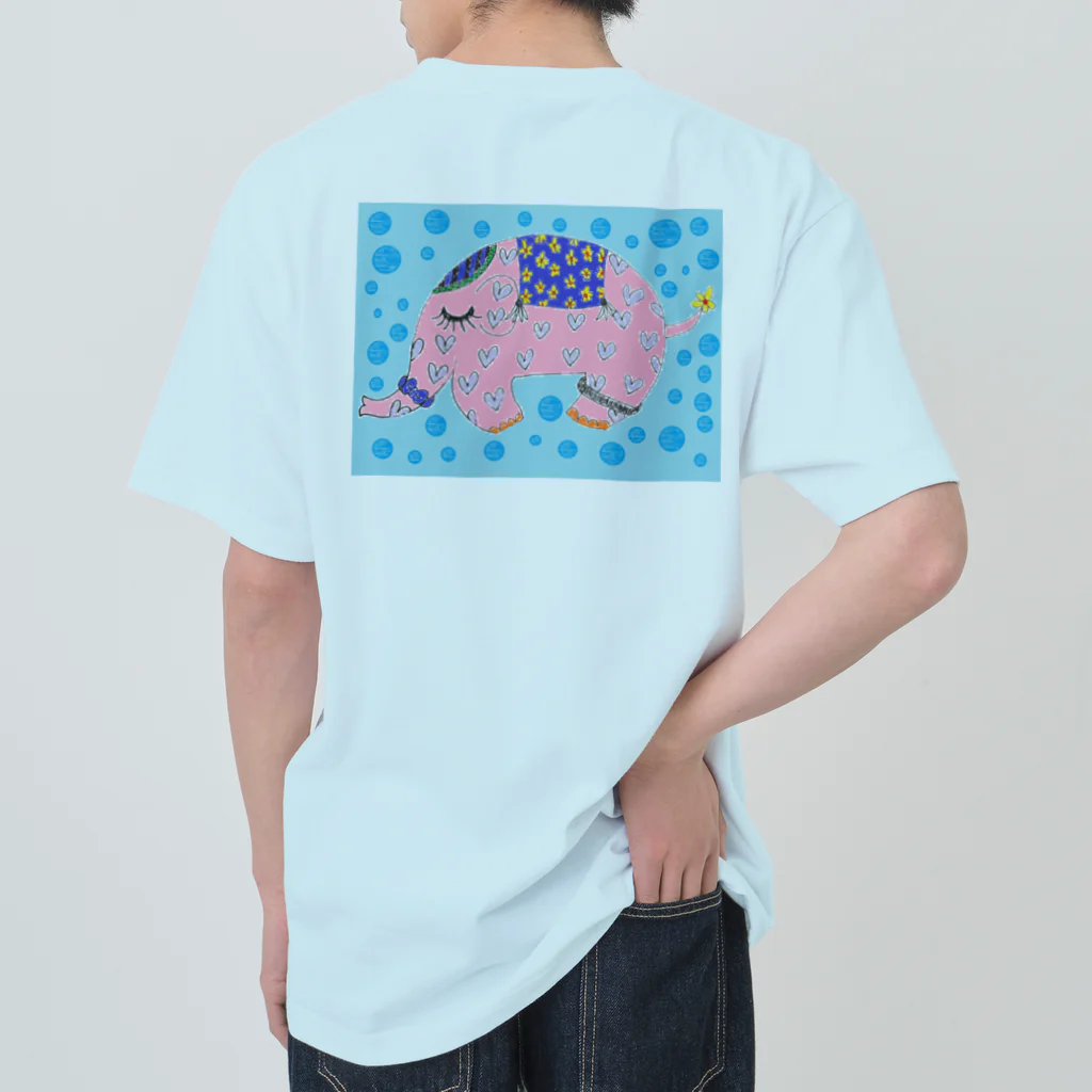 ピンクの象のピンクの象 Heavyweight T-Shirt