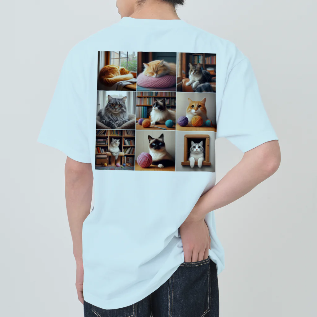 クリエイティブ　テトの猫 ヘビーウェイトTシャツ