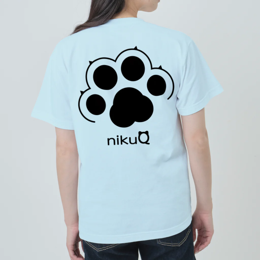 WebArtsの肉球をモチーフにしたオリジナルブランド「nikuQ」（猫タイプ）です ヘビーウェイトTシャツ