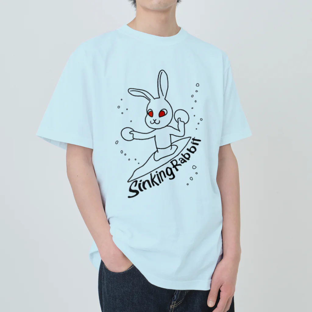 deepsterのSinkingRabbit ヘビーウェイトTシャツ